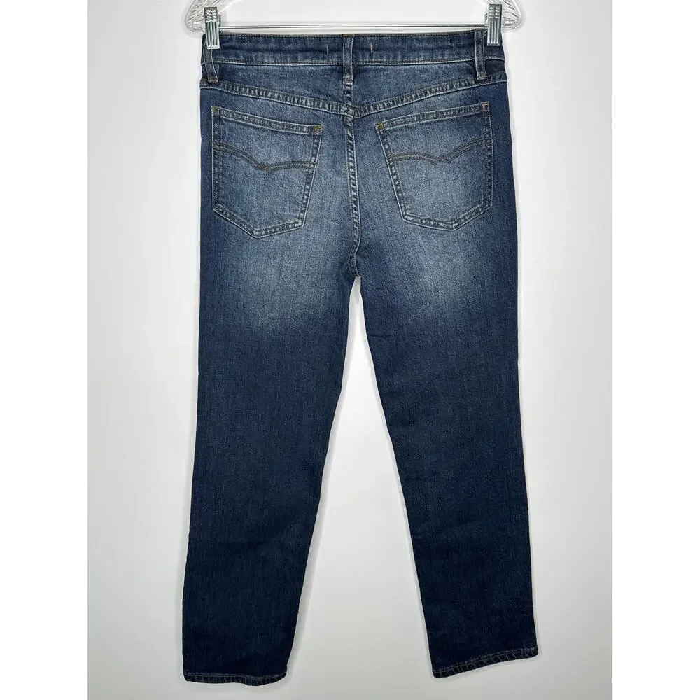 Free People W27 Mid Rise Skinny Jeans Medium Wash Stretch Denim